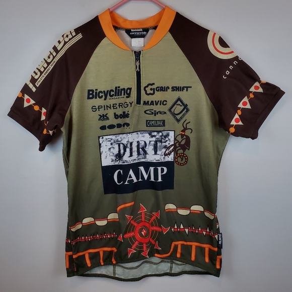 Cannondale Dirt Camp Cycling Jersey Shirt 1/4 Zip L Mens Athletic Racing USA - Picture 10 of 10